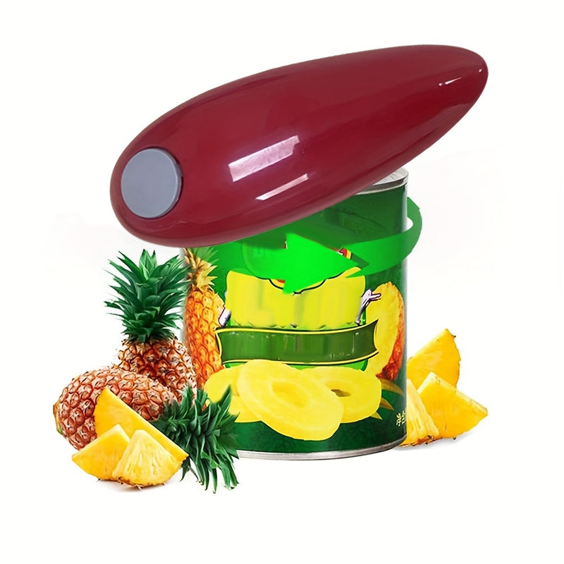 Abrebotellas Eléctrico - Abrebotellas y Botellas Automático, Fácil de Usar con Pestaña de Extracción sin Manos, Alimentado por Baterías con 2 Ranuras de AA (Baterías no Incluidas), Material de Plástico Duradero, Perfecto para la Comodidad de la Cocina, A