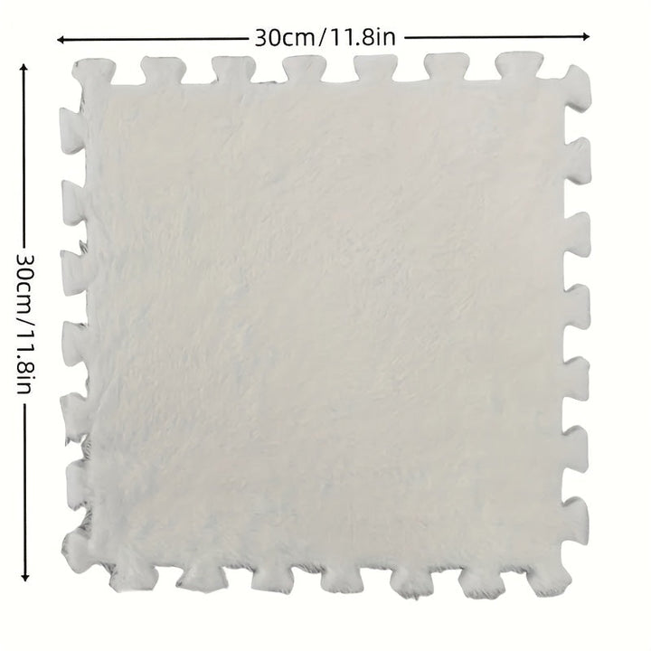 12 alfombras gruesas de material EVA, diseño de cobertura total, ideales para sala y dormitorio, fáciles de armar, solo lavado a mano, regalo moderno para decoración del hogar, tapete suave al tacto