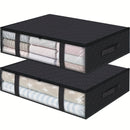 2 Piezas, Bolsas De Almacenamiento Debajo De La Cama, Almacenamiento Y Organizador De Ropa, Contenedores De Almacenamiento Debajo De La Cama Con Asas Duraderas, Contenedores De Almacenamiento De Gran Capacidad, Ropa De Cama Plegable Y Organizadores De Al