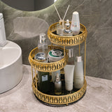 1 pieza Un estante de almacenamiento cosmético elegante y sencillo, con múltiples capas de gran capacidad separadas, conveniente para sacar, resistente y duradero, adecuado para baño, inodoro, vestidor, ahorrar espacio, mantener la encimera limpia