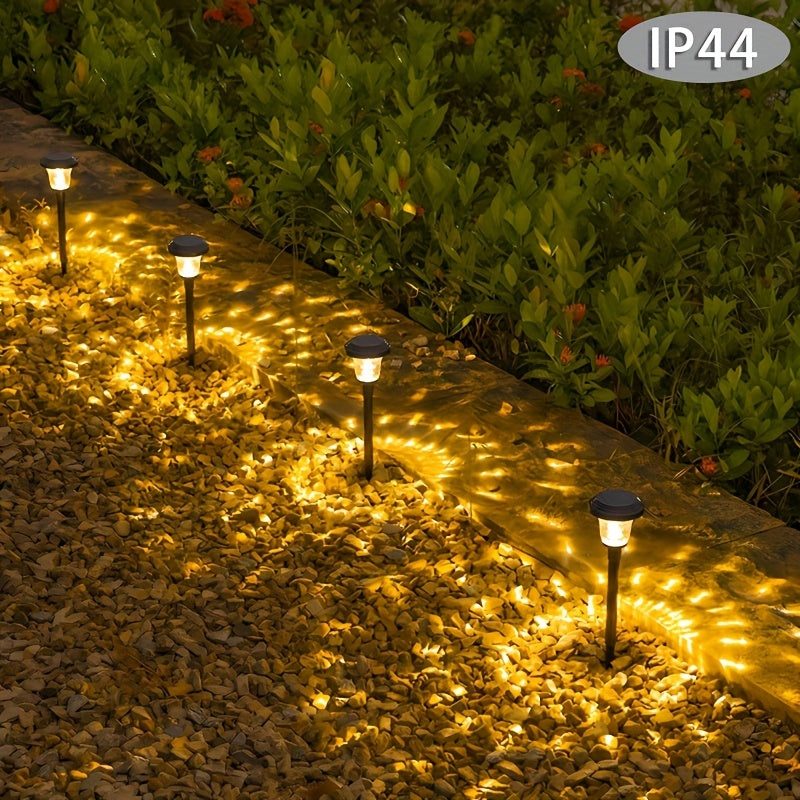 Conjunto de 6 Luces Solares para Paisajes Exteriores - Iluminación de Proyección para Césped, Decoración de Jardín y Patio, Perfecto para Caminos, Patios, Pasarelas, Entradas - Regalo Ideal de Navidad