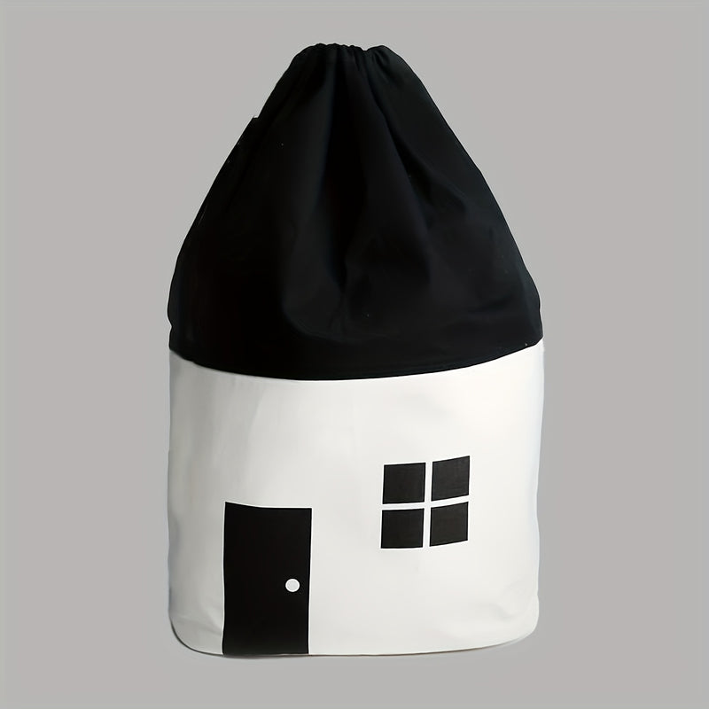 1 Bolsa de Almacenamiento con Cordón para Casa Pequeña, Adecuada para Organizar Juguetes y Decoración del Cuarto Infantil
