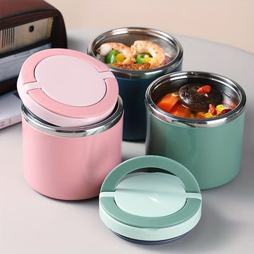 Termo de Acero Inoxidable de 21.3oz para Comida Caliente, Caja de Almuerzo Sellada de Gran Capacidad, Ideal para la Escuela, la Universidad y Almacenamiento en la Cocina, Taza de Desayuno, Utensilios de Cocina, Material Escolar