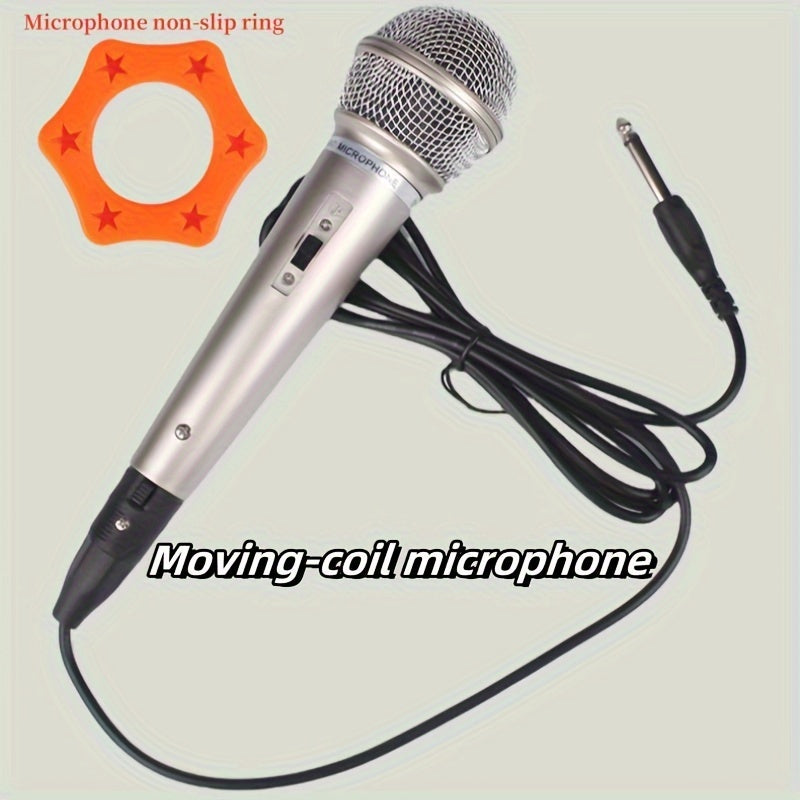 Varios tipos de micrófonos para cantar, amplificar el sonido y actuaciones, adecuados para diferentes ocasiones y entornos.