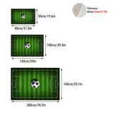 Alfombra de césped con diseño 3D de campo de fútbol, 1 pieza, suave y cómoda, antideslizante y duradera, para dormitorio, sala, pasillo, entrada, baño, decoración del hogar y jardín, accesorios de primavera