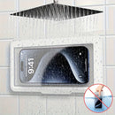 1pc Soporte para teléfono de ducha impermeable, pantalla táctil giratoria 360°, antiempañante, fácil de instalar y quitar con ventosa, ángulo ajustable, material ABS - adecuado para 10 escenarios, soporte para teléfono rotativo | soporte para teléfono re