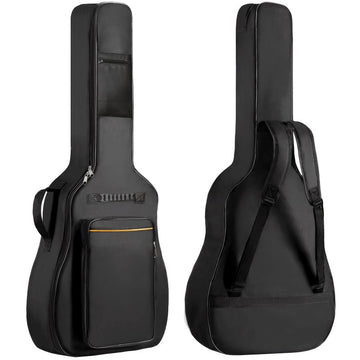 Estuche de Guitarra Duradero con Forro, Correas Ajustables y Asa Trasera - Estuche Ligero para Viaje y Almacenamiento de Guitarras Acústicas, Clásicas, Eléctricas y Bajo - Diseño Elegante y Protector en