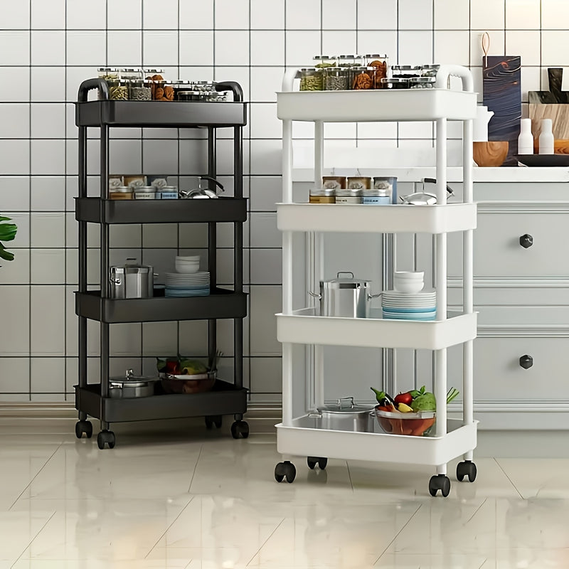 1pc Estante Multifuncional de 4 Niveles - Resistente, Ahorrador de Espacio, Ajustable para Dormitorio, Cocina y Camping al Aire Libre - Fácil Montaje, Diseño Compacto para Uso Todo el Año, Estantería Utilitaria