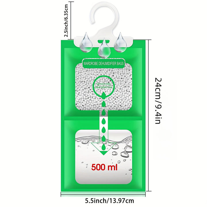 Humidificador 10 piezas, bolsas absorbentes de humedad para armario colgante para armario interior