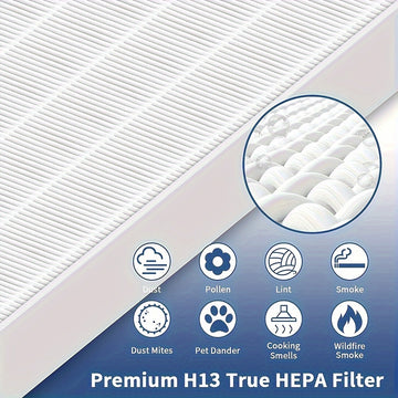 Filtro de reemplazo C545 compatible con purificador de aire Winix C545, solo filtro HEPA S, para filtro S de Winix 1712-0096-00, 4 paquetes de filtros HEPA VERDADEROS