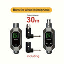 Sistema de Micrófono Inalámbrico Heikuding XLR - Transmisor y Receptor Recargables con Carga USB, Compatible con Micrófonos Dinámicos, Mezcladores de Audio, Guitarras Eléctricas y Bajos