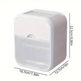 Dispensador de pañuelos montado en pared con estante de almacenamiento, soporte de papel higiénico de baño rectangular de plástico impermeable - Blanco, Decoraciones de Halloween, Navidad