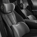Juego de 2 Almohadas Ergonómicas para Soporte del Cuello y Lomos en el Asiento del Coche - Soporte Cervical de Esponja Ajustable con Almohada de Respaldo para Viajes Largos - Accesorios Cómodos para Viajar, Reduce la Incomodidad, Fibra de Poliéster Tejid