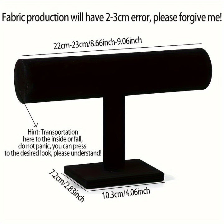 1 Soporte Exquisito para Exhibición de Pulseras y Relojes - Organizador de Colección Elegante para Mujeres, Estantería de Terciopelo para Almacenamiento de Joyería en Escritorio, Torre de Exhibición