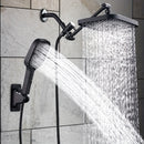 1 conjunto de cabezal de ducha de lluvia, 28cm de alto presión, con brazo de extensión ajustable de 27,5cm y 7 configuraciones, cabezal de ducha de mano con rociador, accesorios para baño, conjunto completo de accesorios para baño.