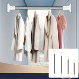 Varilla telescópica multifuncional sin diamantes para cortinas de baño, puertas y armarios - fácil instalación, estructura metálica, ideal para accesorios de RV y muebles de baño