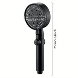 Chorro de ducha presurizado, grifo para baño, calentador de agua doméstico, cabezal de ducha portátil, cinco velocidades, alta presión, lujo en el baño, accesorios de aseo ()
