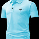Camiseta Cómoda para Hombres de Medio Oriente con Estampado de Cocodrilo, Camisa Casual Transpirable para Negocios y Ocio