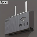 2 piezas de caja de almacenamiento para router WiFi con diseño de doble banda, soporte de 4K y puertos de red Ethernet de doble gigabit - Organizador de pared para sala de estar, dormitorio, oficina en casa - Material PP duradero, router para Internet en