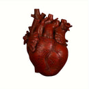 1 pieza, jarrón de resina única en forma de corazón con rosas rojas - Estilo de arte nórdico moderno, jarrón decorativo, adecuado para el hogar, bodas o decoración de mesa.