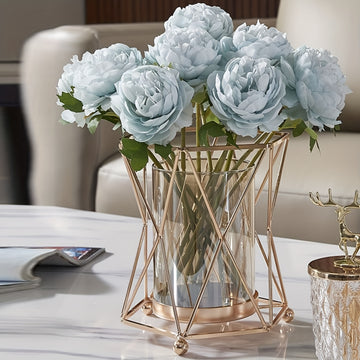 Jarrón de lujo minimalista estilo nórdico para flores frescas, ideal para cultivo en agua y decoración con flores artificiales, perfecto para realzar la decoración de salas y mesas de comedor en uso diario