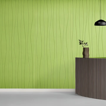6-Pack Paneles Acústicos SEG DIRECT de Alta Resistencia - Reducción de Ruido y Control de Ecos con Costuras Verticales, Beige, para Cine en Casa, Estudio, Cabina de Grabación - Paredes Profesionales para Tratamiento de Audio, Superficie Texturizada, Dise