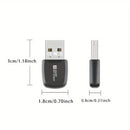 Adaptador sin varillas WiFi6 USB de 286Mbps, adaptador LAN sin varillas para portátil y escritorio, 2.4Hz, compatible con protocolo 802.11ax, penetración fuerte en 2.4GHz, transmisión más lejana, mejor cobertura, rendimiento óptimo en paredes, solo compa