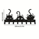 Gancho Para Llaves De Gato De Hierro, Soporte Para Llaves De Pared De Metal De Moda, Organizador De Almacenamiento De Fácil Instalación Para El Hogar, La Sala De Estar Y El Dormitorio, Regalo Ideal Para El Estreno De Una Casa