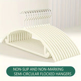 Juego de 20 Perchas Antideslizantes de Alta Resistencia con Felpa - Organizador de Ropa que Ahorra Espacio para Dormitorio, Armario, Guardarropa y Residencia Universitaria