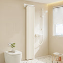 1pc Cortina de Baño Plegable de Alta Calidad con Ganchos y Lazos, Separador Invisible para Húmedo/Seco, Fácil Almacenamiento, Adorno Moderno para Decoración del Hogar