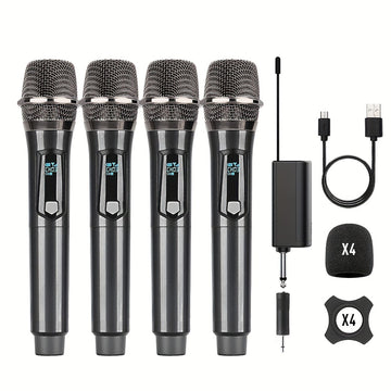 Micrófono inalámbrico para casa y exterior de KTV portátil para actuaciones de canto, sistema de micrófonos de mano, LMGBM