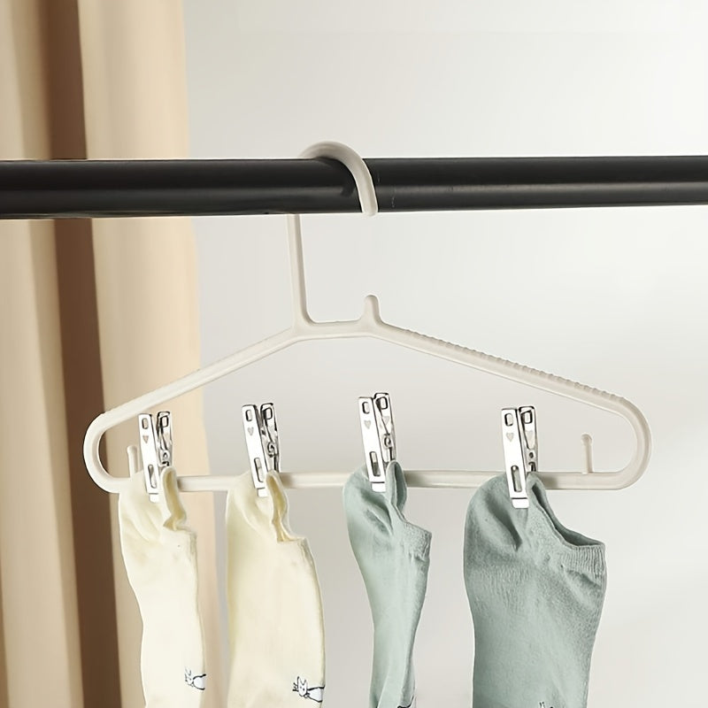 20 pinzas de acero inoxidable resistentes al viento, con agarre antideslizante y antioxido, multifuncionales para colgar ropa, sellar bolsas y organizar papeles - Accesorios compactos y portátiles para el hogar, pinzas para ropa