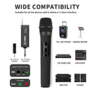 1pc LMBGM Sistema de micrófono inalámbrico para karaoke, micrófono de mano recargable por USB con anti-aullido, conector de 6,35 mm, patrón polar unidireccional, recepción estable de largo alcance, indicador de batería, batería de litio de 800 mAh - Idea