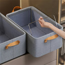 Organizador de ropa, caja plegable para armario, caja de almacenamiento de tela, caja para libros, organizador de pantalones