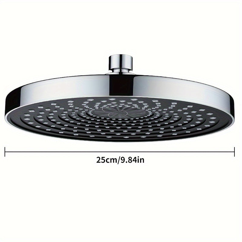 1 cabezal de ducha de alta presión, rociador de ducha de lluvia de gran tamaño de 9.84 pulgadas, herrajes para baño, accesorios para baño, disfrute de una experiencia de baño de lujo