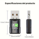 1 pieza, Adaptador inalámbrico USB de doble banda, 600 Mbps, 2,4 G/5,8 G, sin controlador, Plug & Play, sin batería necesaria, compatible con XP/Win7/8/8.1/10/11, ideal para PC y portátiles, conectividad inalámbrica de portátiles | Adaptador sin controla