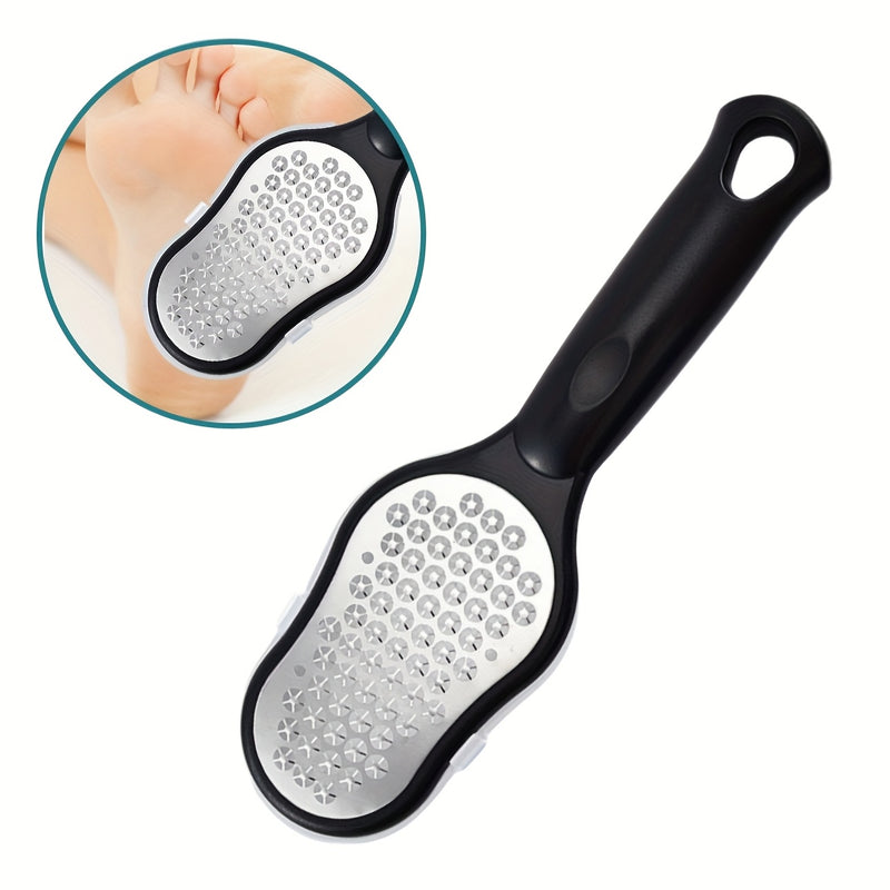 1/2 piezas, limpiador de pies profesional de acero inoxidable blanco, diseño ergonómico para eliminar la luz muerta beige y la luz muerta beige, portátil con cubierta a prueba de salpicaduras, esencial para el cuidado de las uñas de la luz muerta beige,