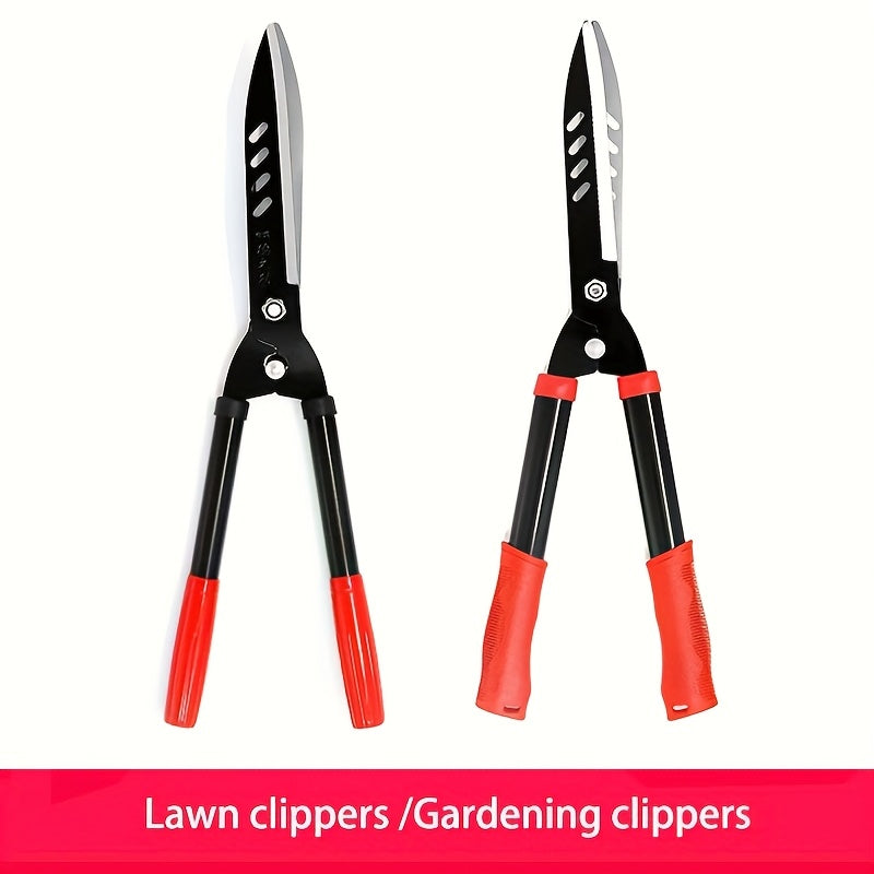 1 Juego de Tijeras de Jardinería de Alta Calidad, Tijeras para Césped con Mango Telescópico y Manillar Largo para Podar Ramas Altas de Árboles Frutales y Hierba Verde