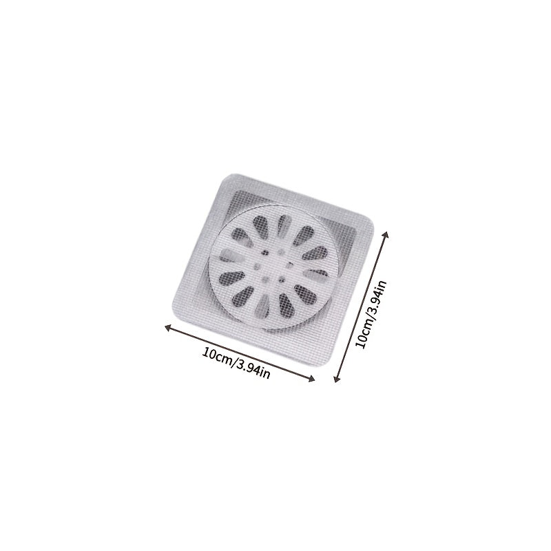 20 piezas de parche de desagüe de piso desechable - Fácil limpieza, previene la presencia de mosquitos y obstrucciones de pelo, ideal para uso en baño y cocina, instalación de cierre, filtro de desagüe de plástico