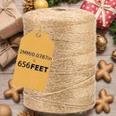 1/3pcs Cuerda de Yute 656ft (200m) para Manualidades, Decoración del Hogar, Jardinería y Uso Exterior - Fuerte, Flexible, Resistente al Desgaste | Cuerda Natural | Cuerda Duradera