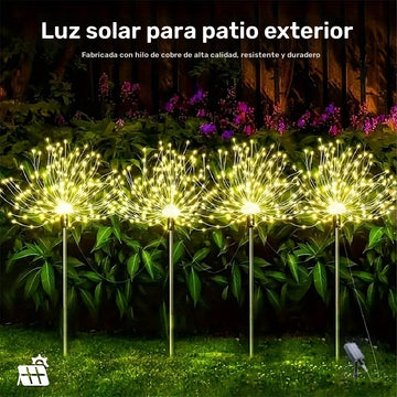 4 luces solares para jardín al aire libre, 4 luces solares LED para césped con 8 modos de iluminación, luces de tierra táctiles, luces solares para césped con iluminación ajustable, decoración de hogar, temas de vacaciones, camping, RVs.