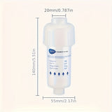 1 filtro + 6 repuestos para grifo, regadera, lavadora y inodoro, filtro de alta calidad resistente a la presión para eliminar cloro