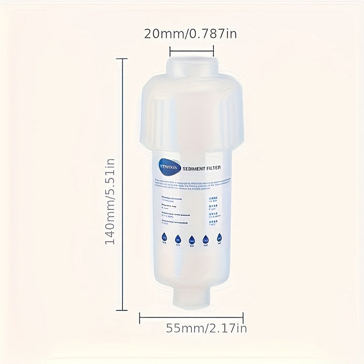 1 filtro + 6 repuestos para grifo, regadera, lavadora y inodoro, filtro de alta calidad resistente a la presión para eliminar cloro