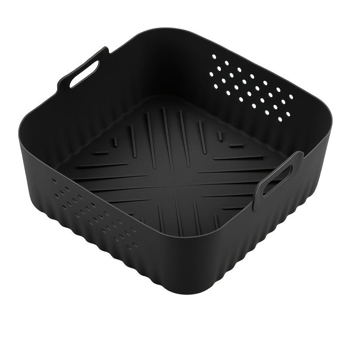 1/2 piezas de funda de silicona para freidor de aire de 8,8 pulgadas para freidor de aire de 5,5 a 7 tazas, resistente al calor y fácil de limpiar, bandeja de silicona para freidor de aire Ninja AF181, AF180, AF141, AF140, Philips HD9270