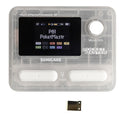 Procesador de efectos múltiples para guitarra Pocket Master de SONICAKE - Simulación de gabinete IR, portátil con clip de cinturón, batería recargable por USB, formato de señal analógica, diseño blanco y transparente, procesador de efectos de guitarra |