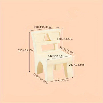 Juego de Mesa y Silla para Niños con Respaldo, Banco de Plástico de Alta Calidad, Popular Set de Jardín Infantil, Taburete Exterior