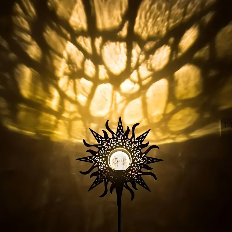 Luces Solares de Jardín IP65, Lámpara Decorativa con Diseño Solar, Regalo Perfecto para Amigos y Familia, Ideal para Iluminación Exterior en Céspedes, Jardines y Camping (Navidad, Halloween, Día de la Madre), Mejor Opción para Navidad