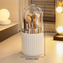 Organizador de Maquillaje Giratorio 360° con Tapa Transparente - Caja de Almacenamiento Espaciosa, Base Estable para Hogar, Salón o Oficina - Construcción Duradera en Plástico, Elegante Diseño, Robusta y Ideal para Aficionados del Belleza
