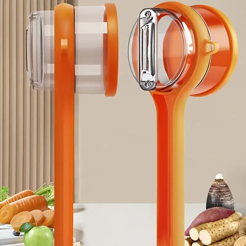 Pelador de frutas y verduras multifuncional 2 en 1