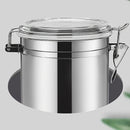 Juego de 4 Contenedores Sellados de Acero Inoxidable para Café, Caramelos, Frutas Secas y Té